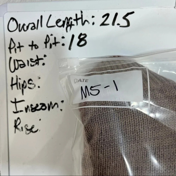 Bryn Walker Full Zip Tan Knit Full Zip Sweater S - Picture 6 of 6